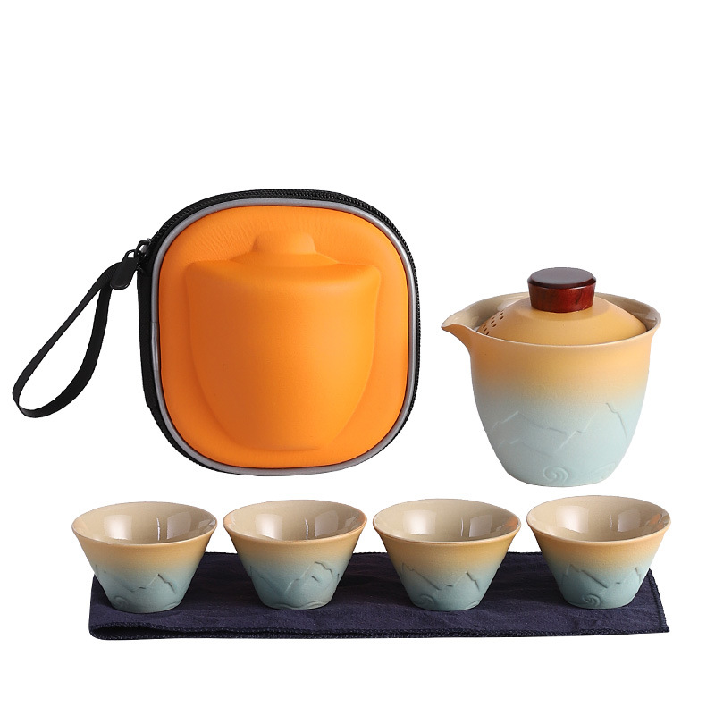 Japanese outdoor travel portable tea set